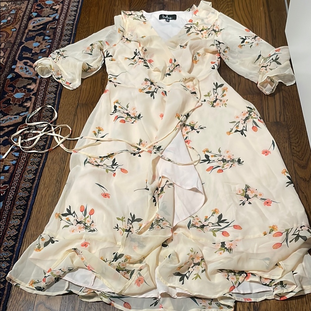 Lulus floral  Wrap Dress